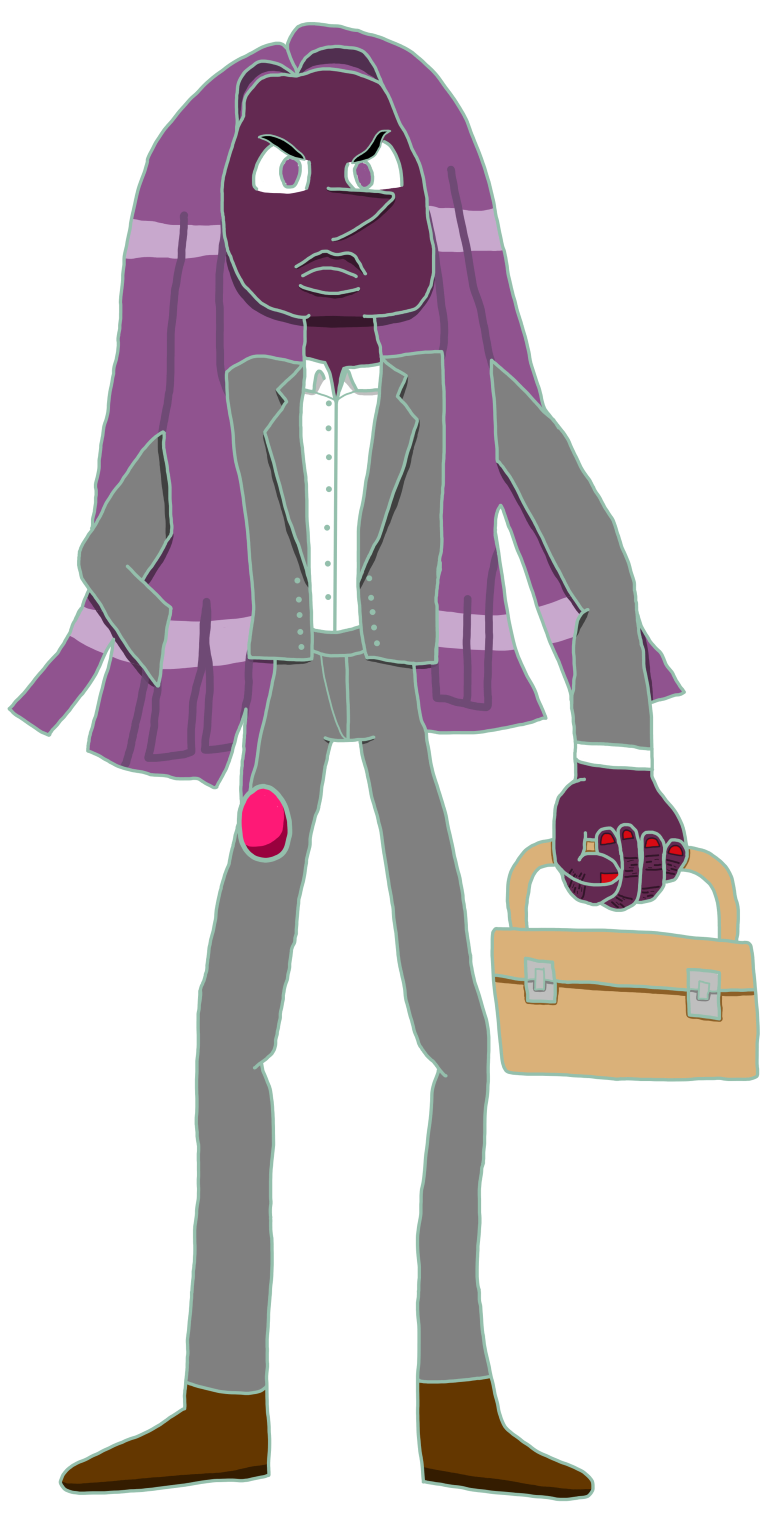 Chalcopyrite the Lawyer
An expert on legal matters, and certified lawyer, they're always there to represent the various Moon Crew members should any of them wind up in court.
Keywords: Lawyer;Gem;Moon Crew